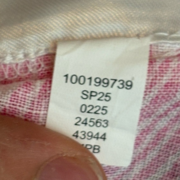 Charter club linen luxury summer short sleeve short blouse T-shirt size medium - Picture 9 of 13